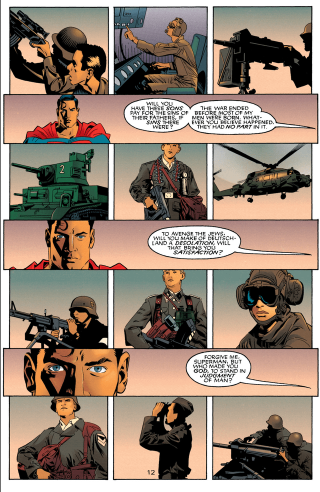 Ic excerpt i found them the worst superman pages ever written superman gives up on bringing holocaust perpetrators to justice because a nazi asked nicely supermanwonder woman whom gods destroy ricbooks