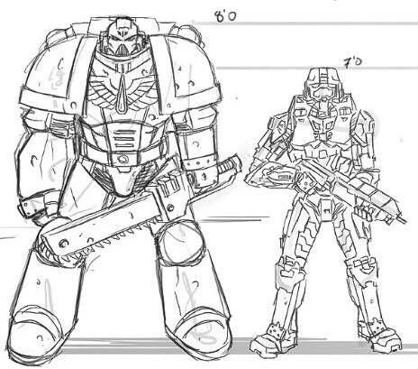 How would master chief fare against a space marine from warhammer