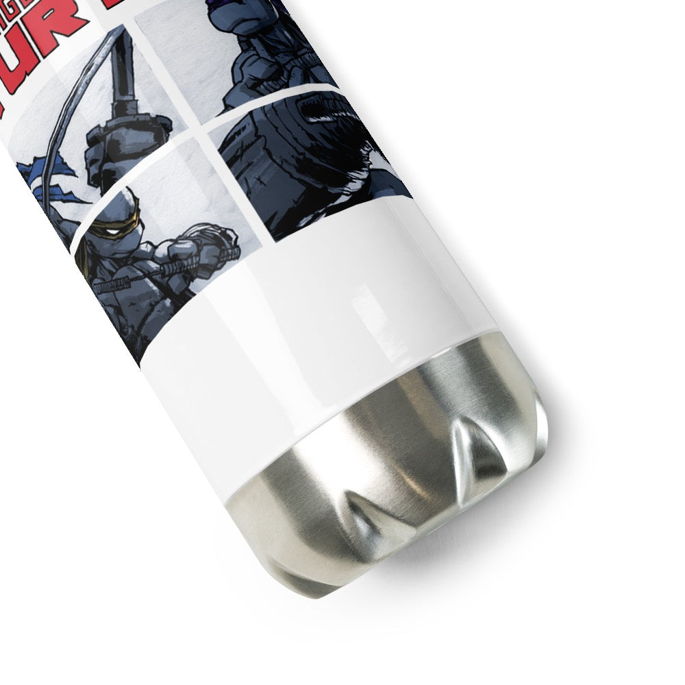 Teenage mutant ninja turtles ic art stainless steel water bottle â paramount shop