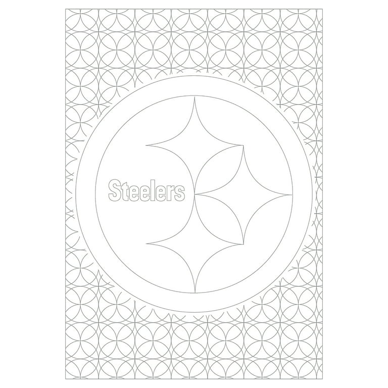 In the sports zone nfl adult coloring book pittsburgh steelers