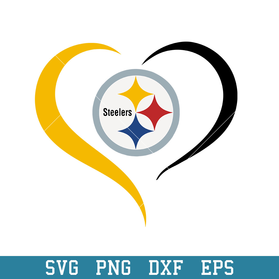 Pittsburgh steelers heart logo svg pittsburgh steelers svg