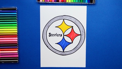 How to draw the pittsburgh steelers logo nfl team