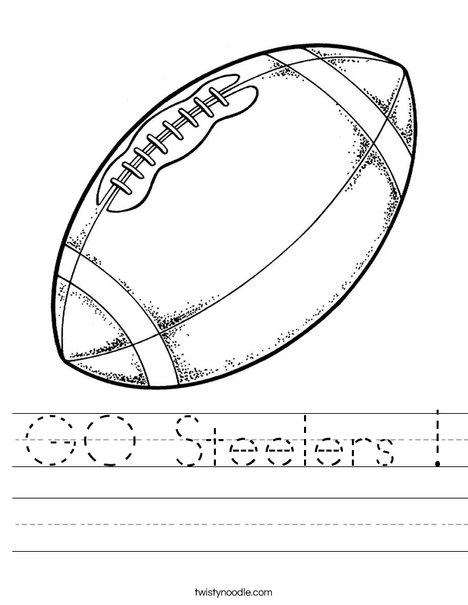 Go steelers worksheet