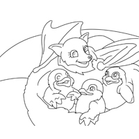 Stellaluna coloring pages