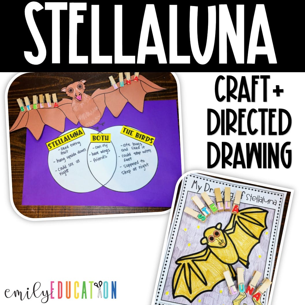 Stellaluna activities craft anchor chart directed drawing and more