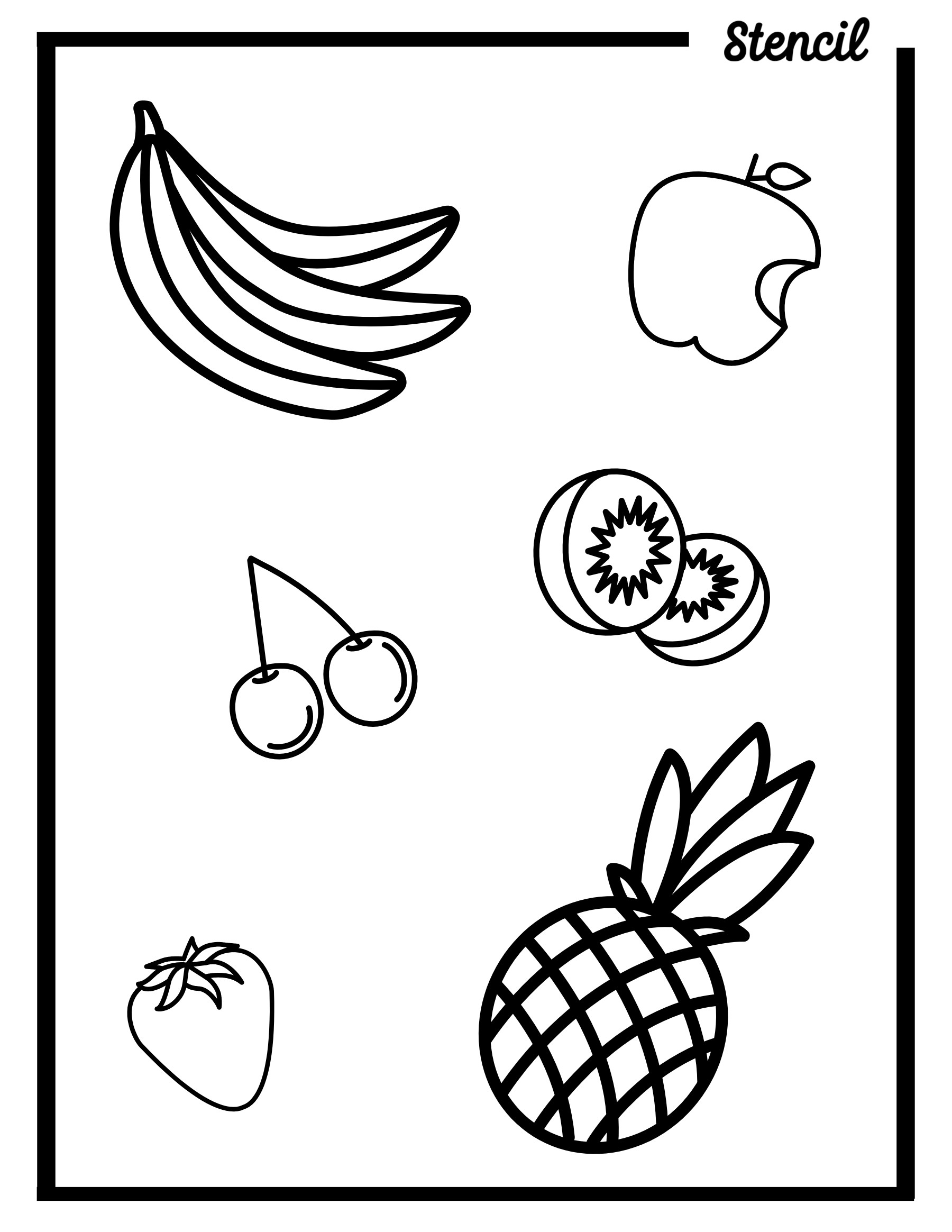 Create a coloring book in stencil