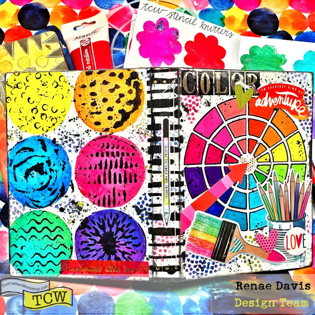The crafters workshop blogdiy handmade color swatch art journal
