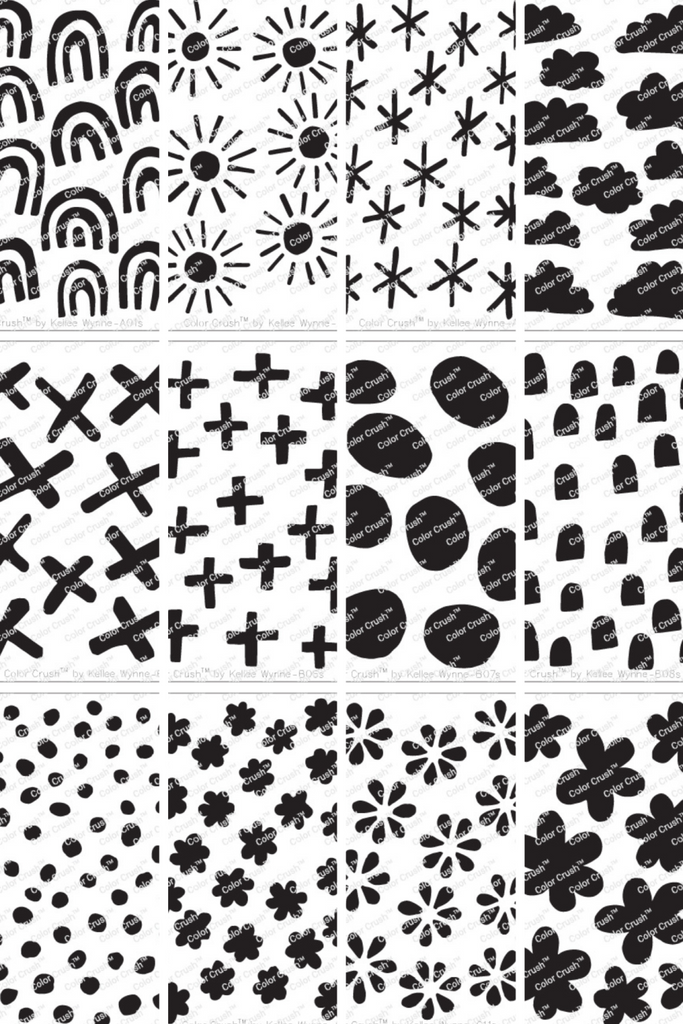 Color crushtm by kellee wynne mega set stencils â a work of heart