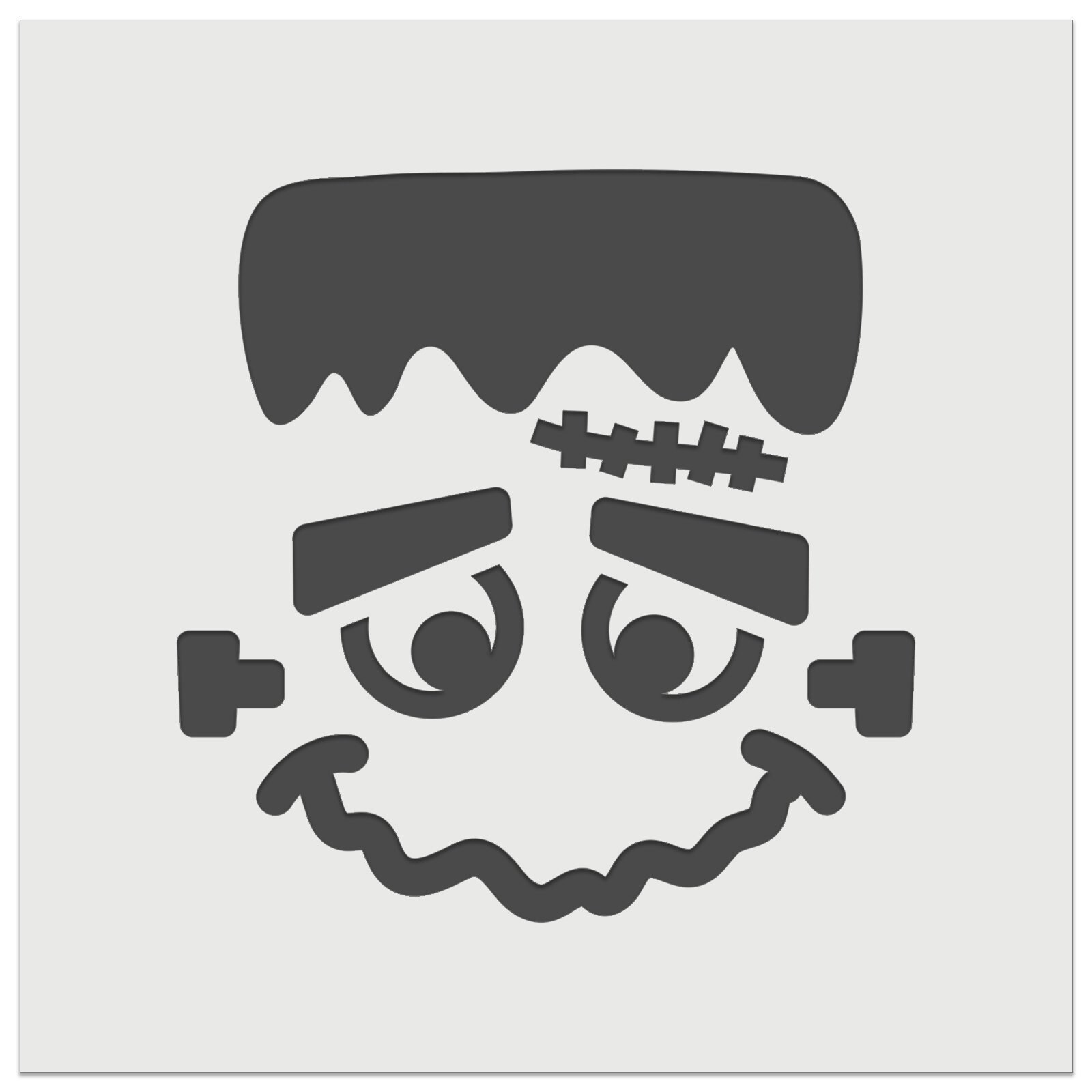 Halloween frankenstein face wall cookie diy craft reusable stencil