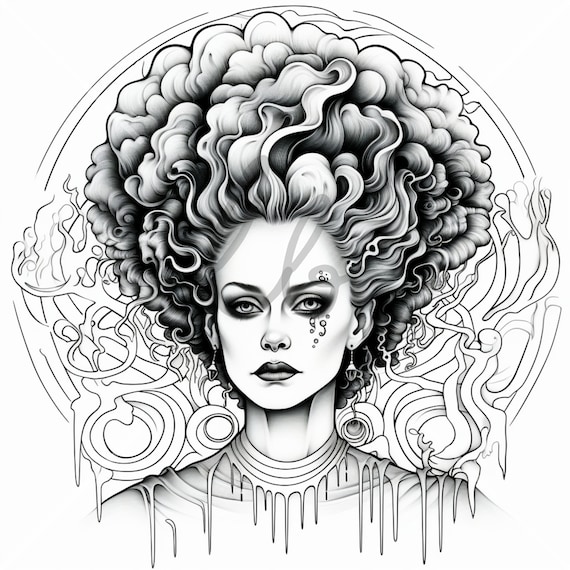Bride of frankenstein coloring pages