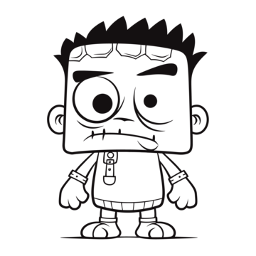 Frankenstein outline png transparent images free download vector files