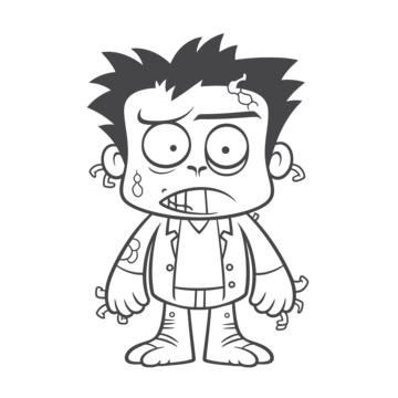 Frankenstein outline png transparent images free download vector files
