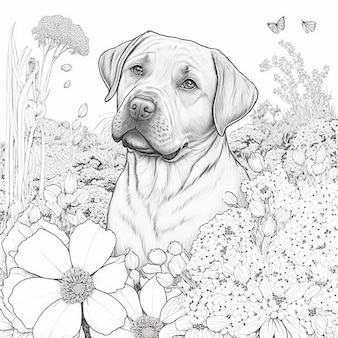Page dog stencil pictures