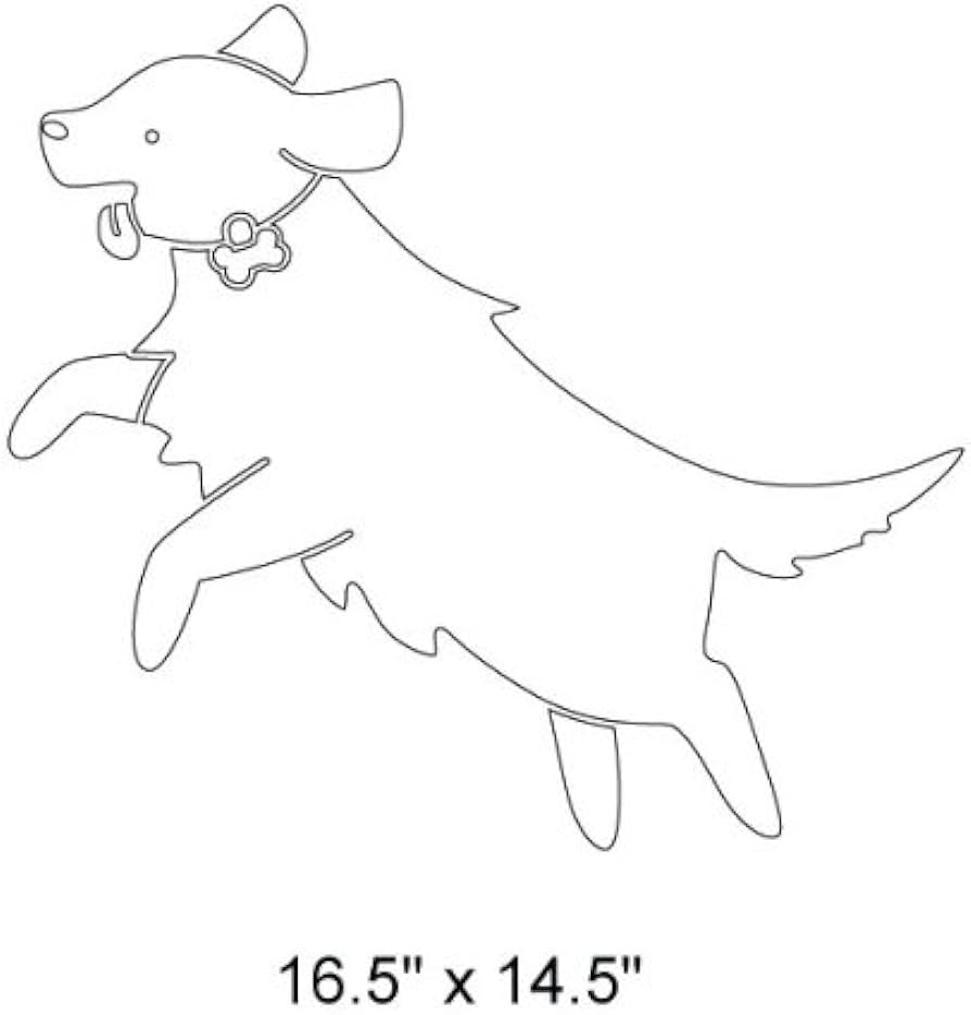 Labrador stencil for painting dogs on walls and furniture in classrooms doggy daycares pet spas or bedrooms tools home improvement