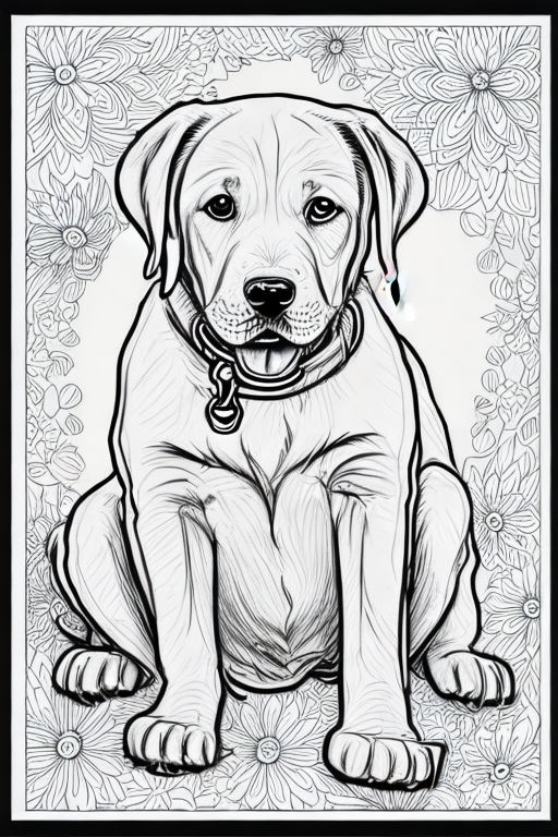 Watercolor outline