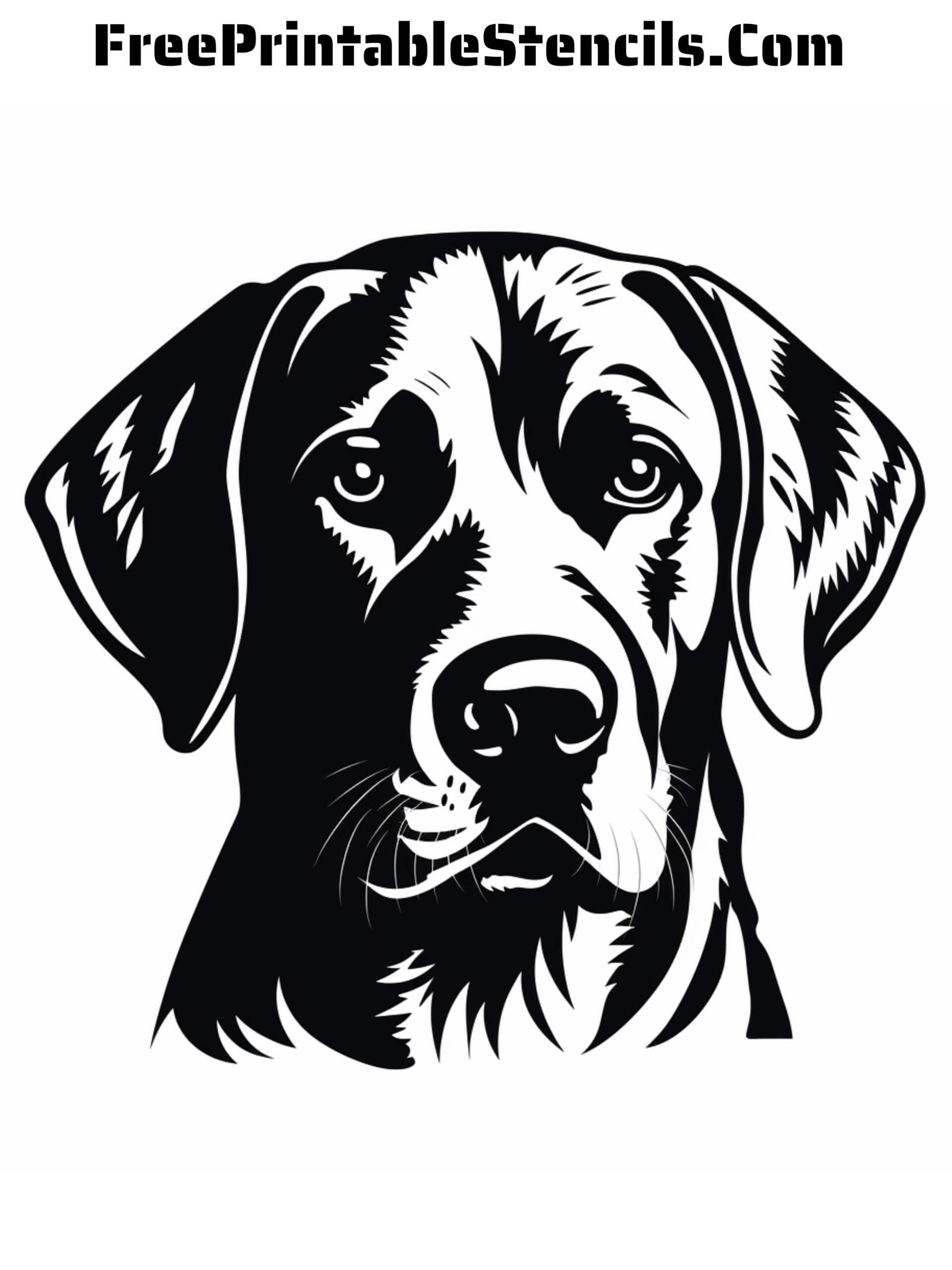 Free printable labrador retriever stencils