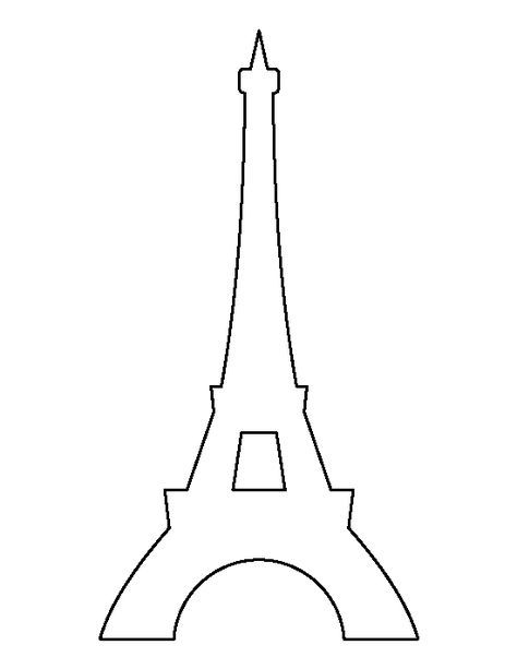 Eiffel tower pattern use the printable outline for crafts creating stencils scrapbooking and more free pdf temâ eiffel tower craft eiffel tower paris theme