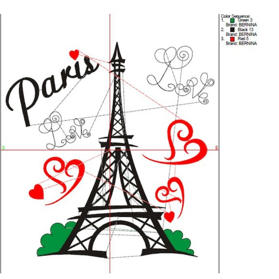 Paris embroidery design eiffel tower designs instant digital download pattern designs in the hoop french file towel