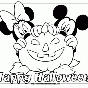 Halloween mickey mouse coloring pages printable for free download
