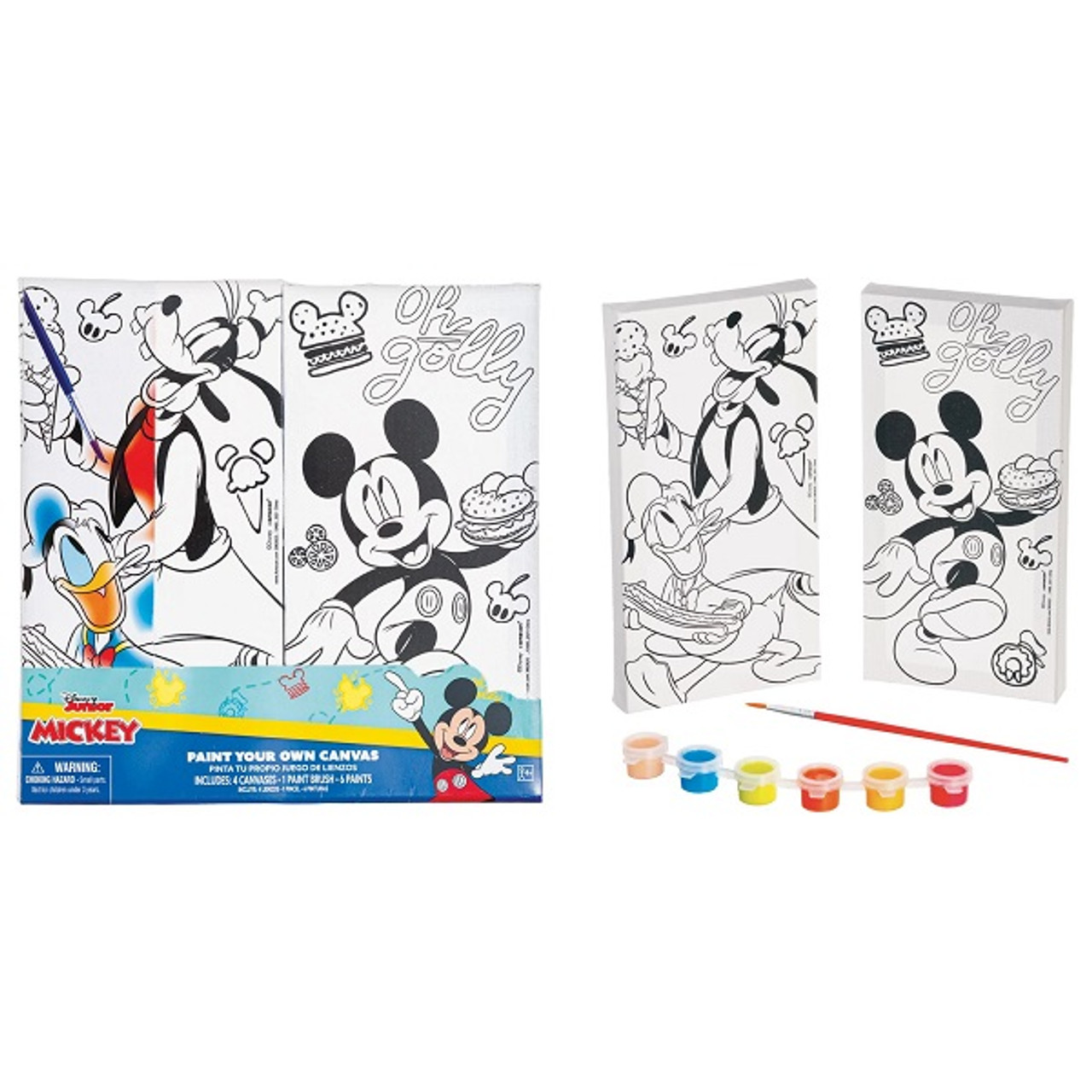 Mickey mouse color your own canvas