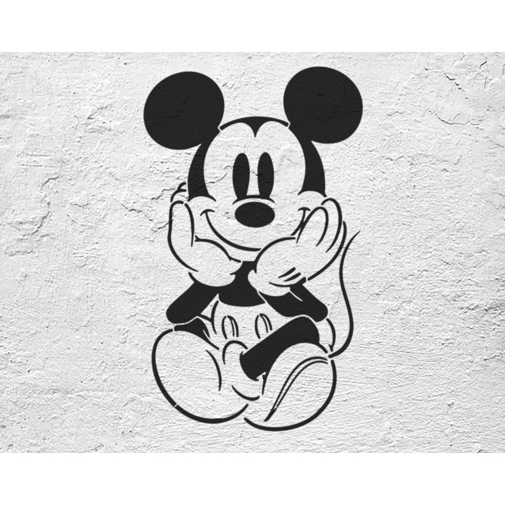Mickey mouse stencil n