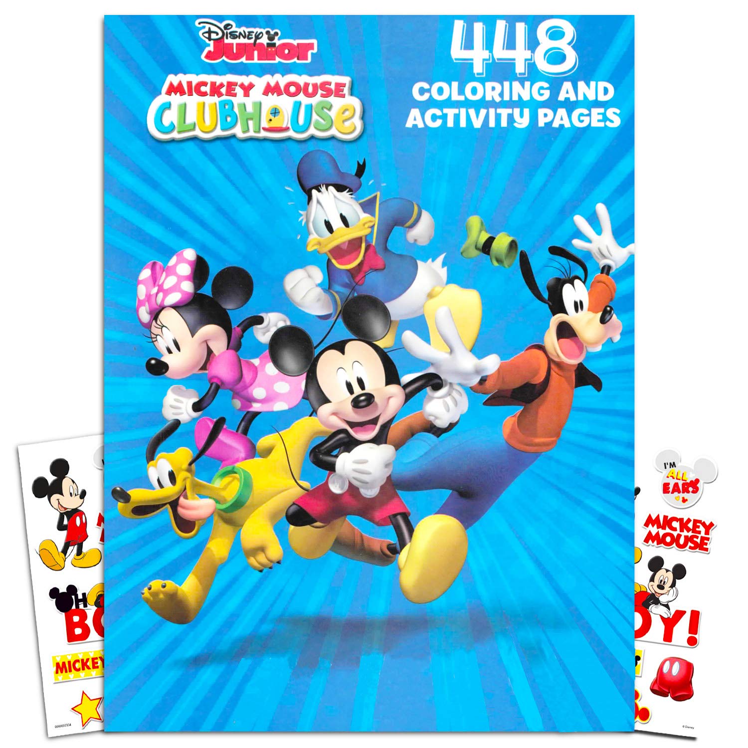 Disney mickey mouse gigantic coloring book bundle with stickers puzzles and activities pages toys games