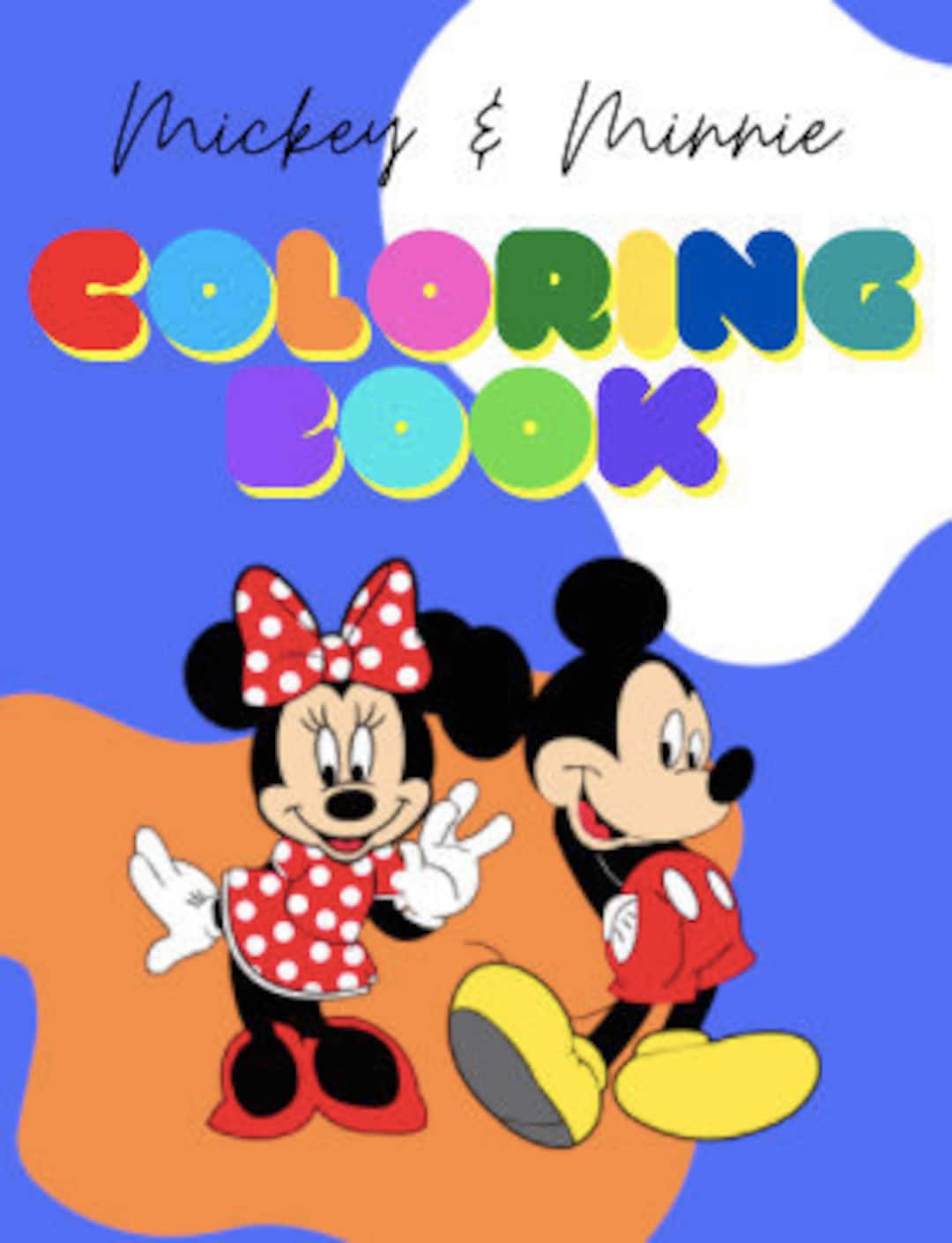 Mickey and minnie mouse coloring pages