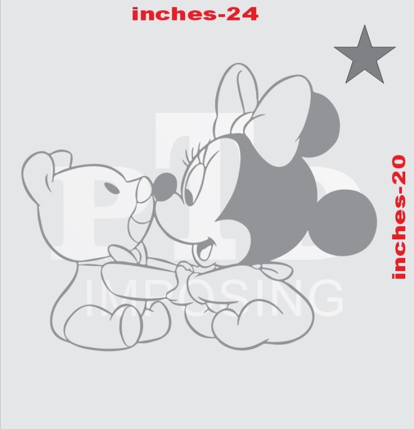 Ptd imposing cute mickey mouse kids wall painting stencils for home decoration eusable and washable stencil pack of x inch wall stencils stencil price in india