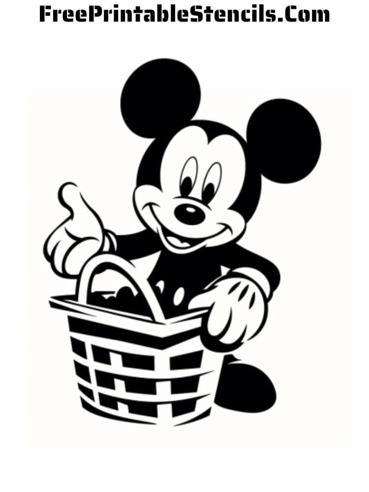 Free printable mickey mouse stencils