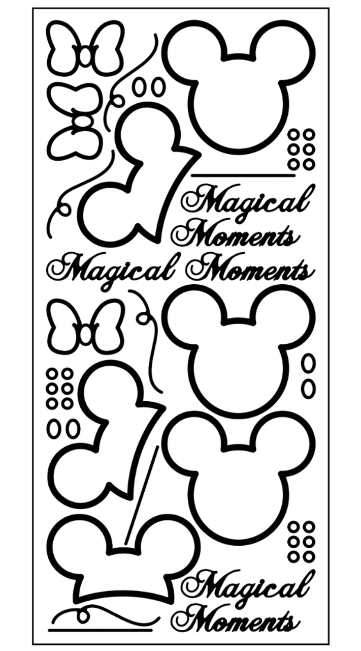 Moe ears outline sticker