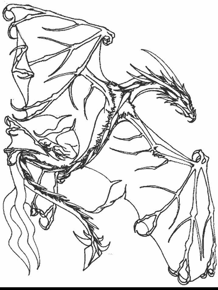 Coloring page template printing dragon coloring page realistic dragon coloring pages