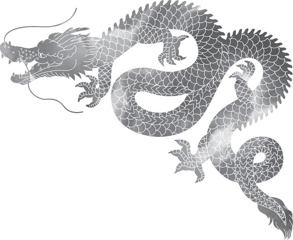 Dragon stencil royalty