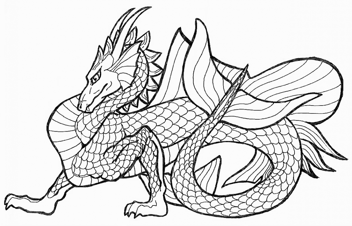 Free printable dragon coloring pages for kids
