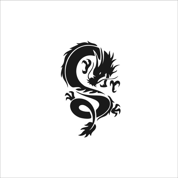 Dragon stencil royalty