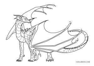 Printable dragon coloring pages for kids