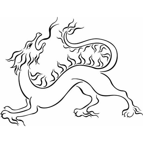 Dragon stencils laser