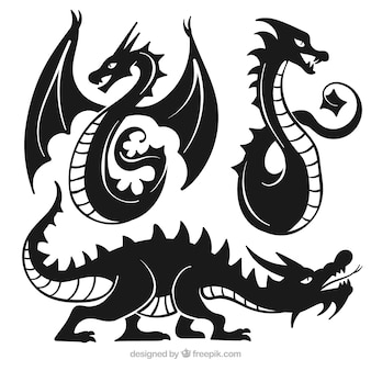 Dragon stencil images