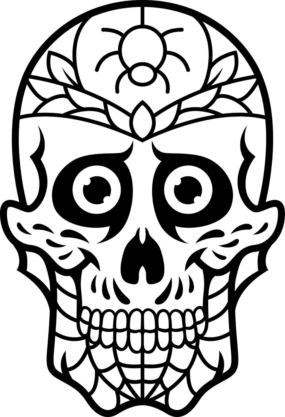 Sugar skull stencils sweettraditions