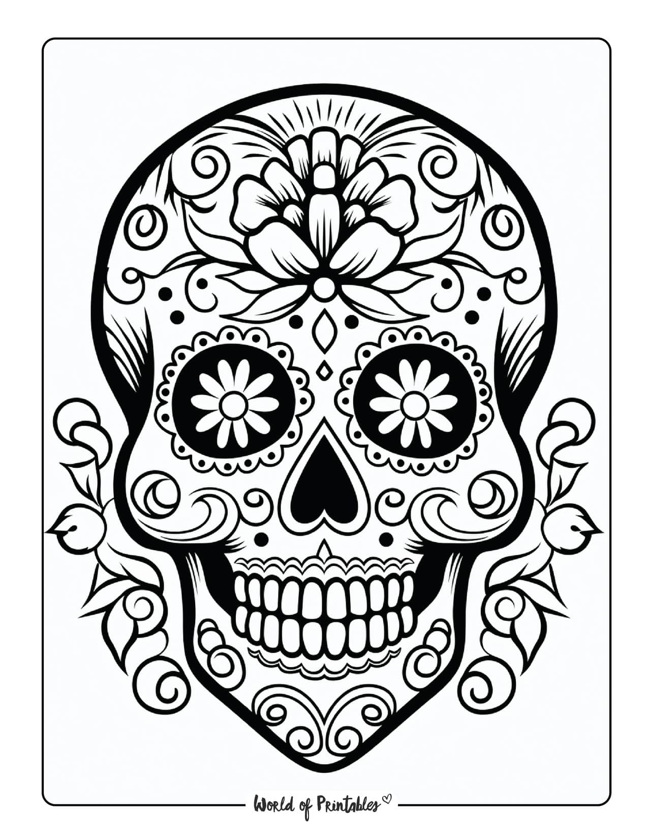 Skull coloring pages