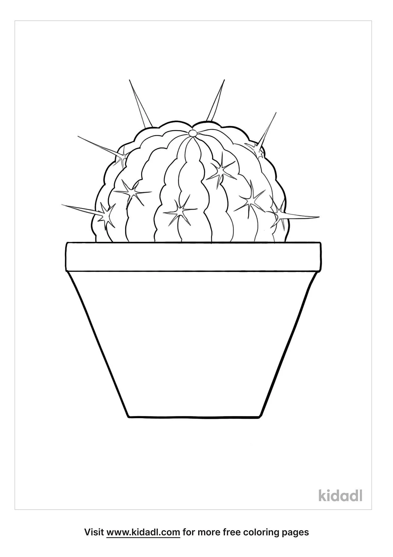 Free stenocactus multicostatus coloring page coloring page printables