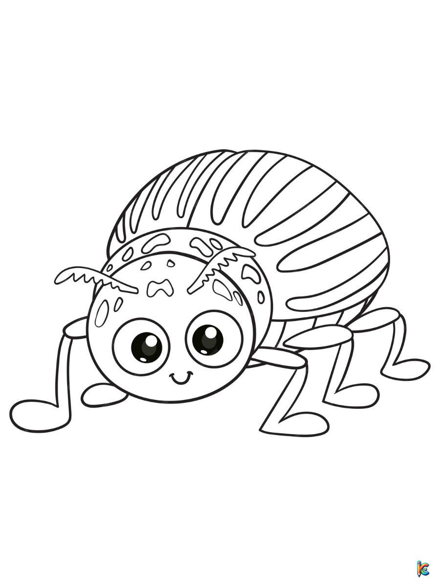 Bug coloring pages â