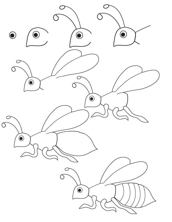 How to draw an insect drawing tutorials for kids easy drawings cartoon drawings