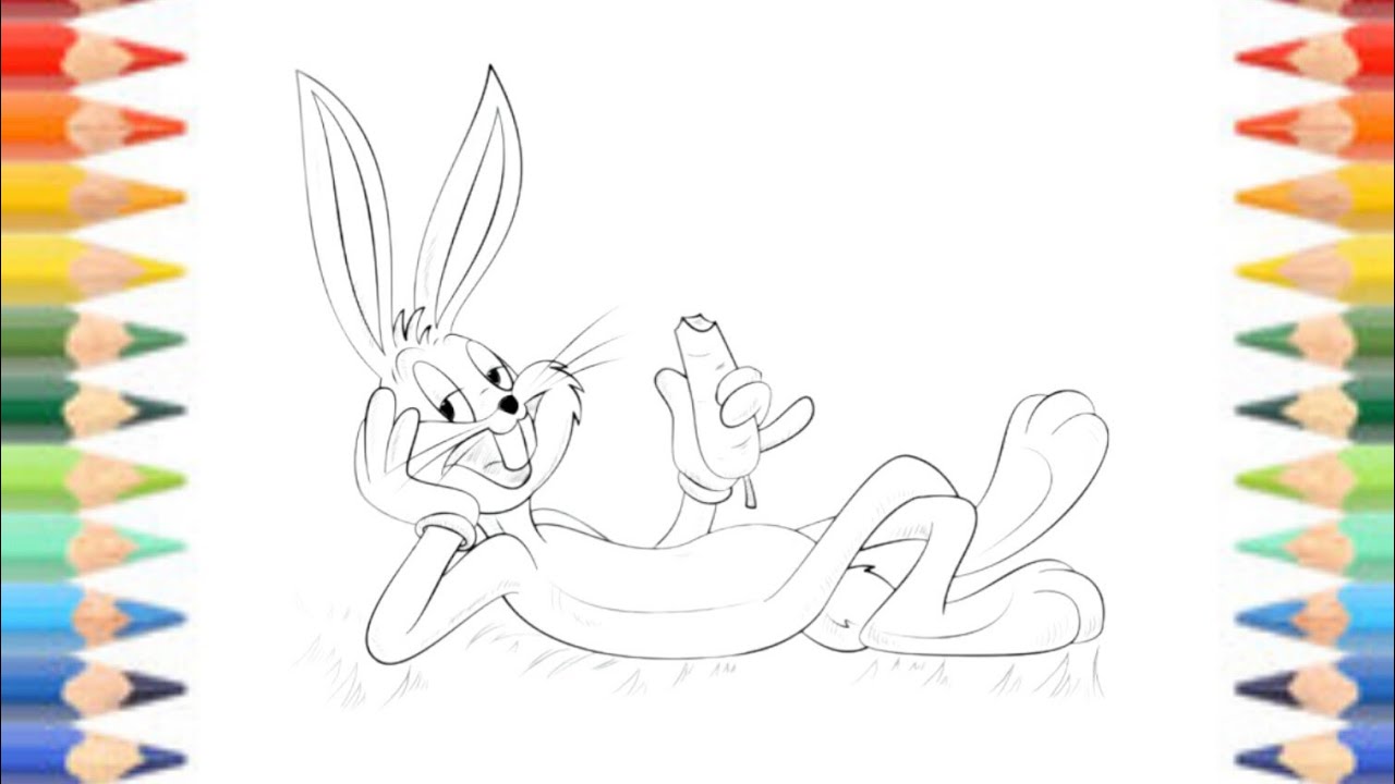 Bugs bunny drawing step by step