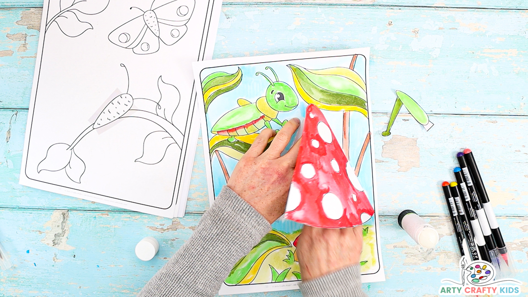 D bug coloring pages