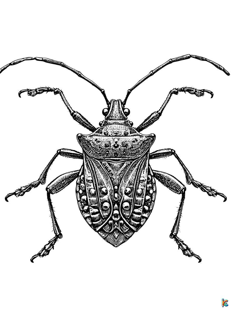 Bug coloring pages â