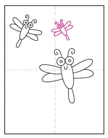 Easy how to draw cartoon bugs tutorial and coloring page