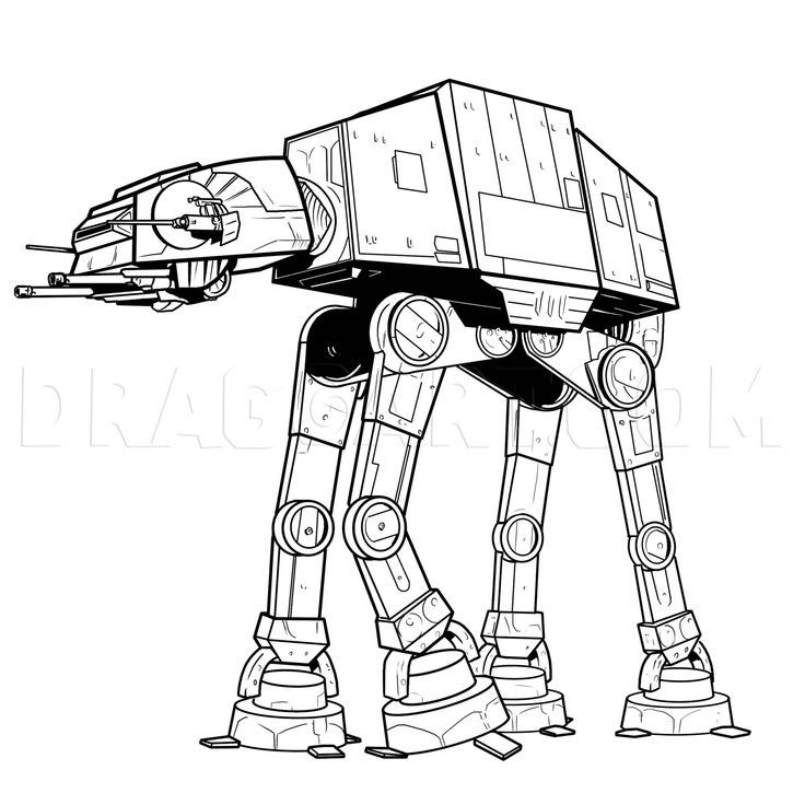 How to draw an imperial walker imperial walker step by step drawing guide by michaely star wars coloring book star wars coloring sheet star wars drawings