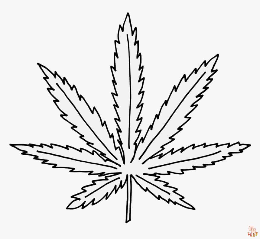 Printable marijuana coloring pages free for kids and adults