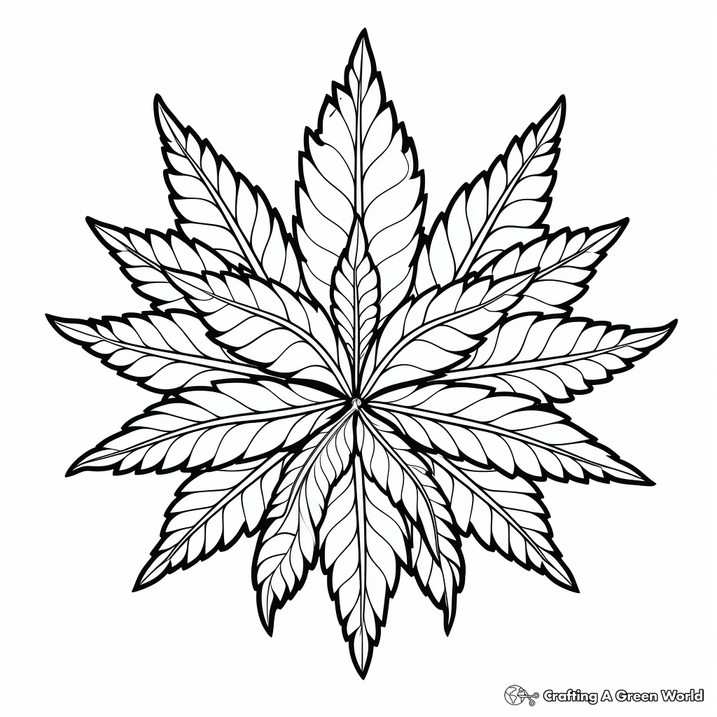 Weed coloring pages