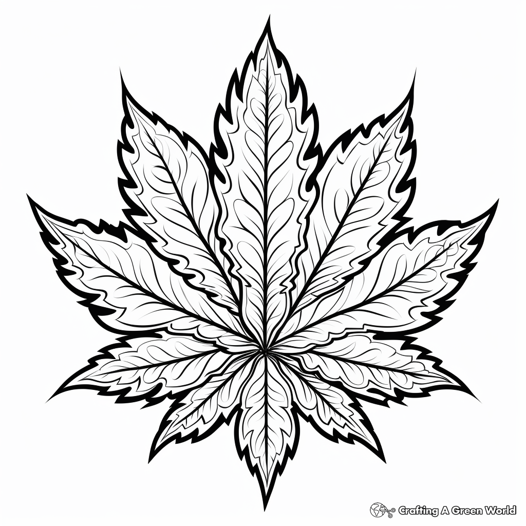 Weed coloring pages